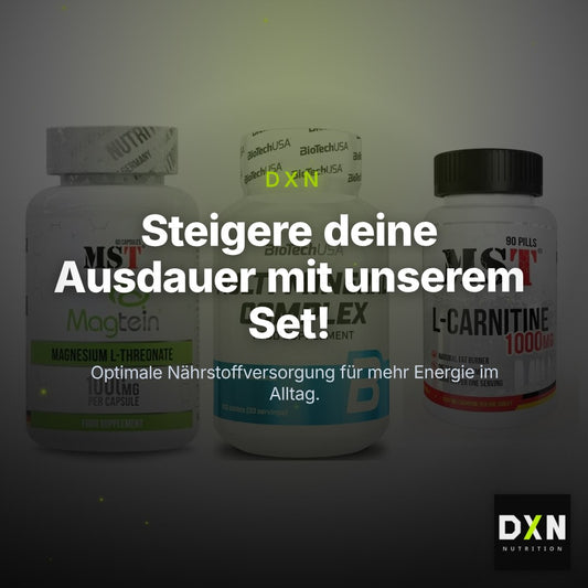 Ausdauer-Set: MST Magnesium + BioTech Multi + MST L-Carnitine – Clean Showcase Plus