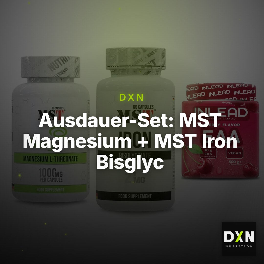 Ausdauer-Set: MST Magnesium + MST Iron Bisglyc + INLEAD EAA – Clean Showcase Plus