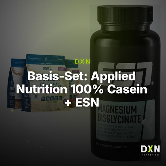 Basis-Set: Applied Nutrition 100% Casein + ESN Magnesium Bisglycinate – Clean Showcase Plus