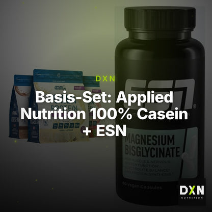 Basis-Set: Applied Nutrition 100% Casein + ESN Magnesium Bisglycinate – Clean Showcase Plus