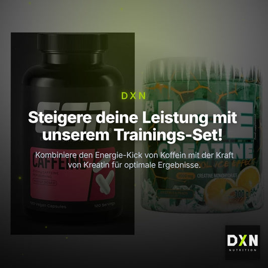 Trainings-Set: ESN Caffeine Caps + FA Nutrition ICE Creatine – Clean Showcase Plus