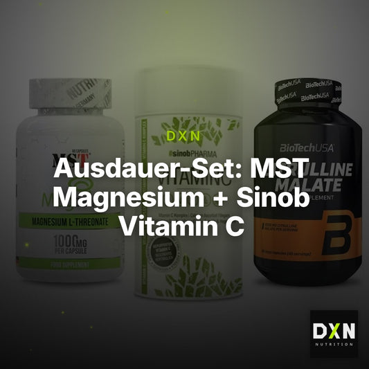 Ausdauer-Set: MST Magnesium + Sinob Vitamin C + BioTech Citrulli – Clean Showcase Plus