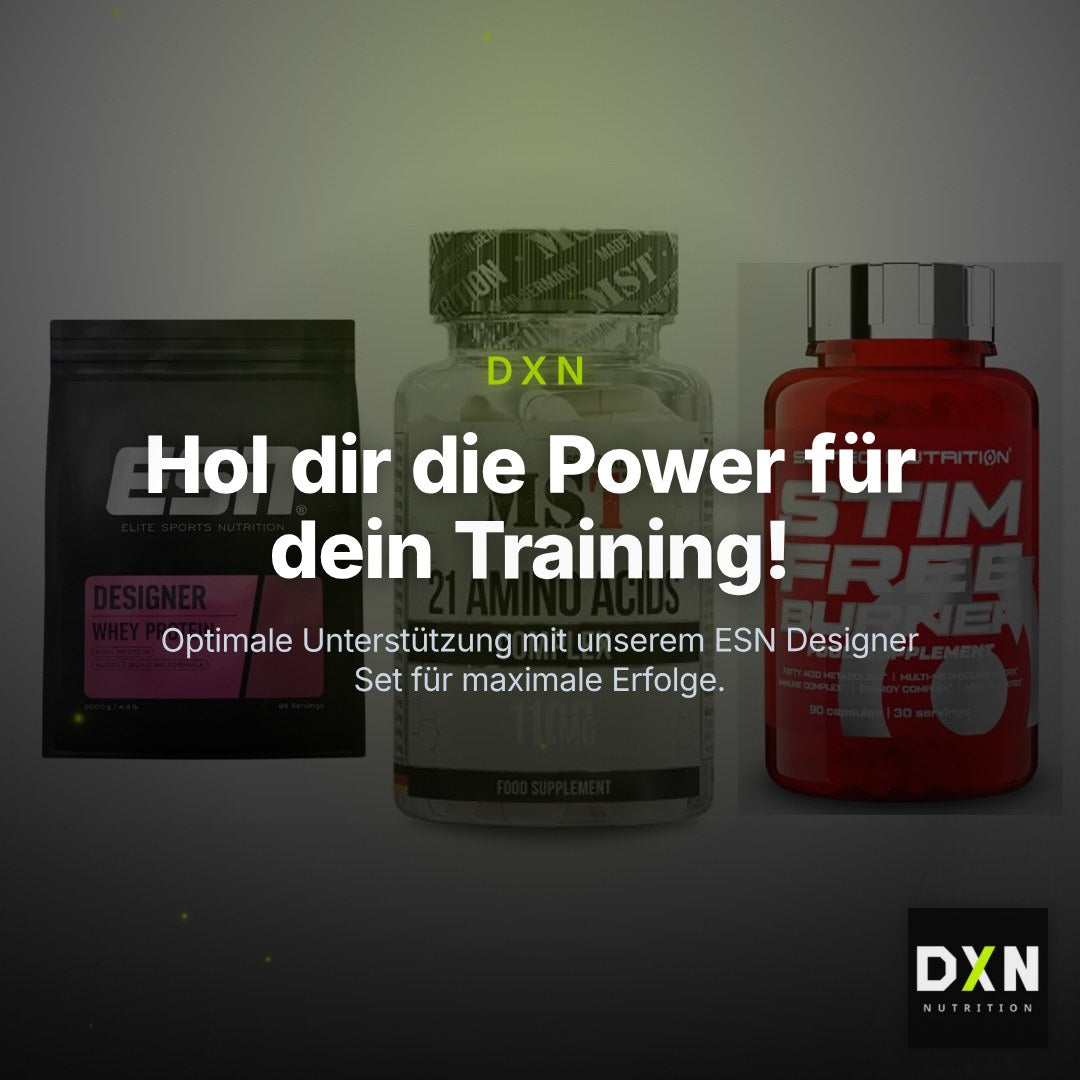 Definitionsphase-Set: ESN Designer + MST 21 Amino + Scitec Stim – Clean Showcase Plus