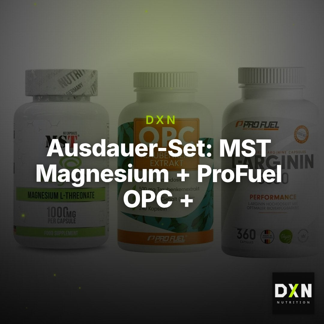 Ausdauer-Set: MST Magnesium + ProFuel OPC + ProFuel L-Argini – Clean Showcase Plus