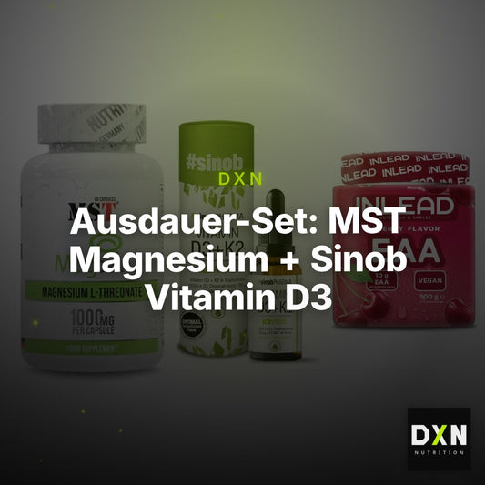 Ausdauer-Set: MST Magnesium + Sinob Vitamin D3 + INLEAD EAA – Clean Showcase Plus