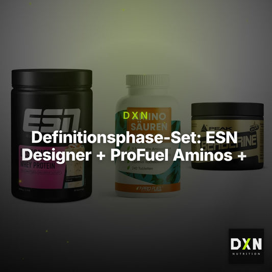Definitionsphase-Set: ESN Designer + ProFuel Aminos + Peak Berberine – Clean Showcase Plus