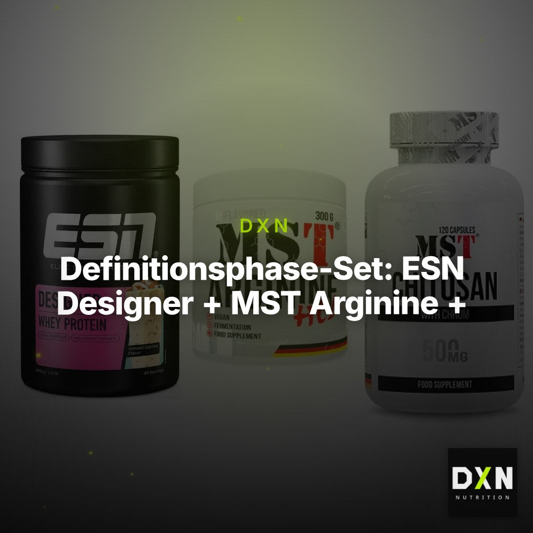 Definitionsphase-Set: ESN Designer + MST Arginine + MST Chitosan – Clean Showcase Plus