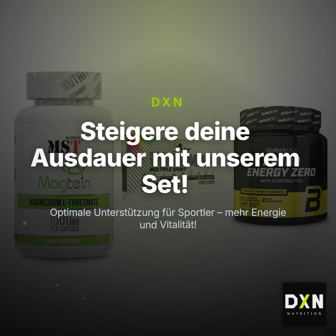 Ausdauer-Set: MST Magnesium + Olimp Vita-Min + BioTech Amino – Clean Showcase Plus