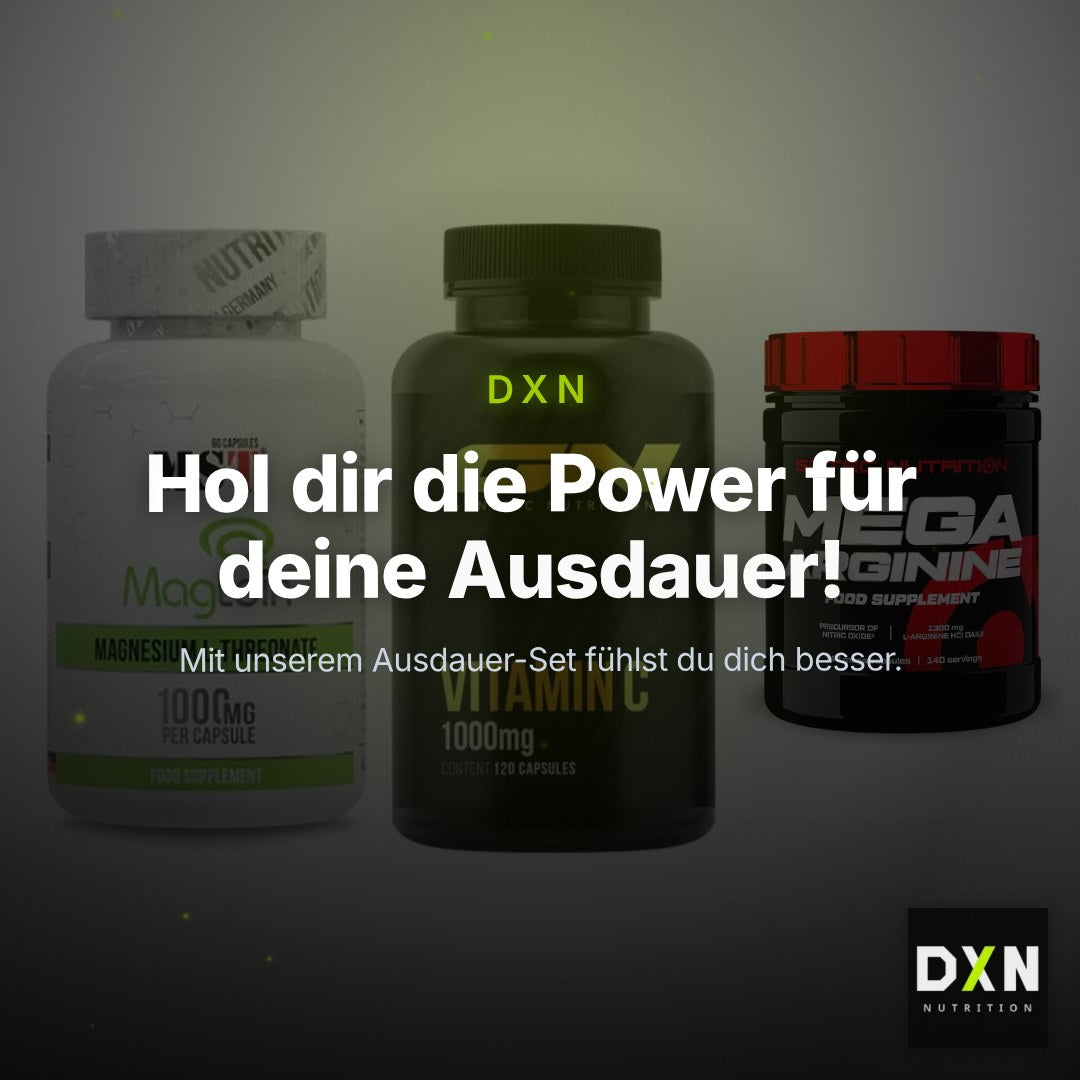 Ausdauer-Set: MST Magnesium + GN Vitamin C + Scitec Mega – Clean Showcase Plus