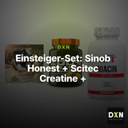 Einsteiger-Set: Sinob Honest + Scitec Creatine + MST Niacin – Clean Showcase Plus