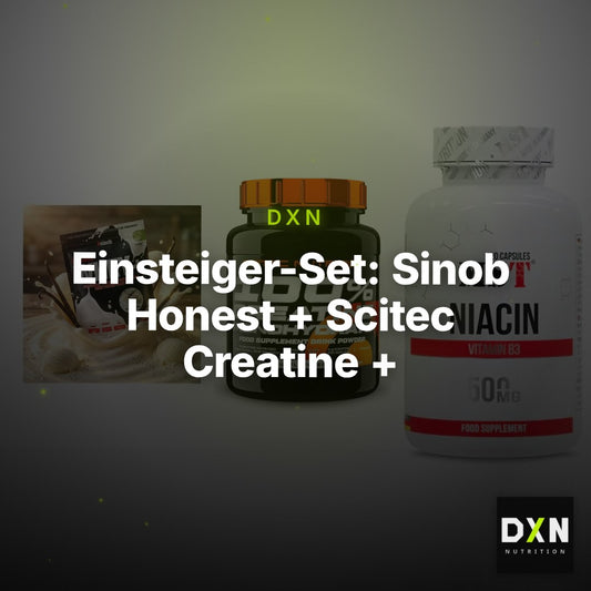 Einsteiger-Set: Sinob Honest + Scitec Creatine + MST Niacin – Clean Showcase Plus