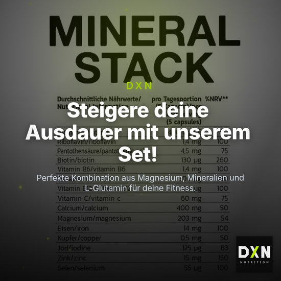 Ausdauer-Set: MST Magnesium + INLEAD Mineral + INLEAD L-Glutami – Clean Showcase Plus