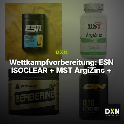 Wettkampfvorbereitung: ESN ISOCLEAR + MST ArgiZinc + 2 weitere – Clean Showcase Plus