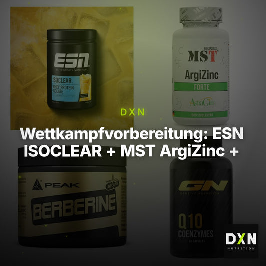 Wettkampfvorbereitung: ESN ISOCLEAR + MST ArgiZinc + 2 weitere – Clean Showcase Plus