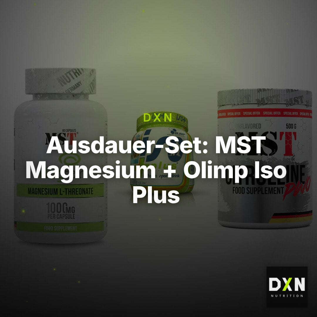Ausdauer-Set: MST Magnesium + Olimp Iso Plus + MST Citrulline – Clean Showcase Plus
