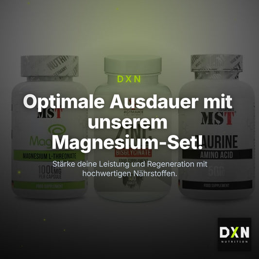Ausdauer-Set: MST Magnesium + #GYMJUICE ZINC + MST Taurine – Clean Showcase Plus