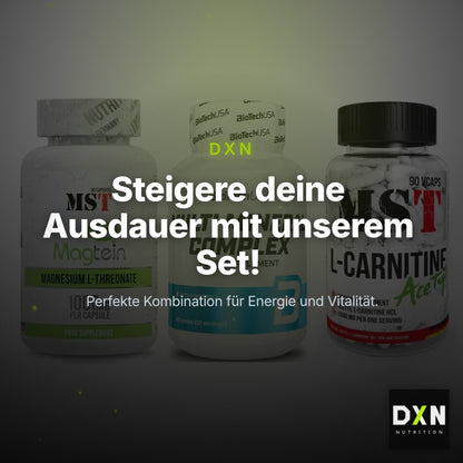 Ausdauer-Set: MST Magnesium + BioTech Multi + MST L-Carnitine – Clean Showcase Plus