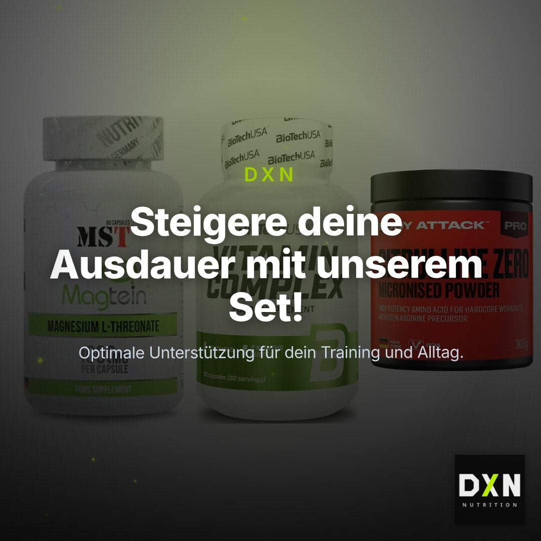 Ausdauer-Set: MST Magnesium + BioTech Vitamin + Body Attack 100 – Clean Showcase Plus
