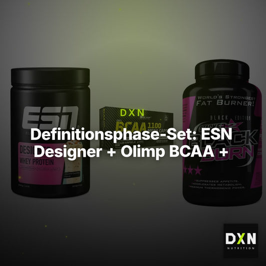 Definitionsphase-Set: ESN Designer + Olimp BCAA + Stacker2 Black – Clean Showcase Plus