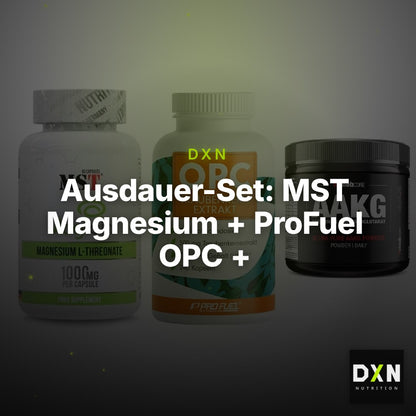 Ausdauer-Set: MST Magnesium + ProFuel OPC + Sinob Core – Clean Showcase Plus
