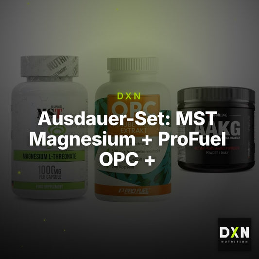 Ausdauer-Set: MST Magnesium + ProFuel OPC + Sinob Core – Clean Showcase Plus