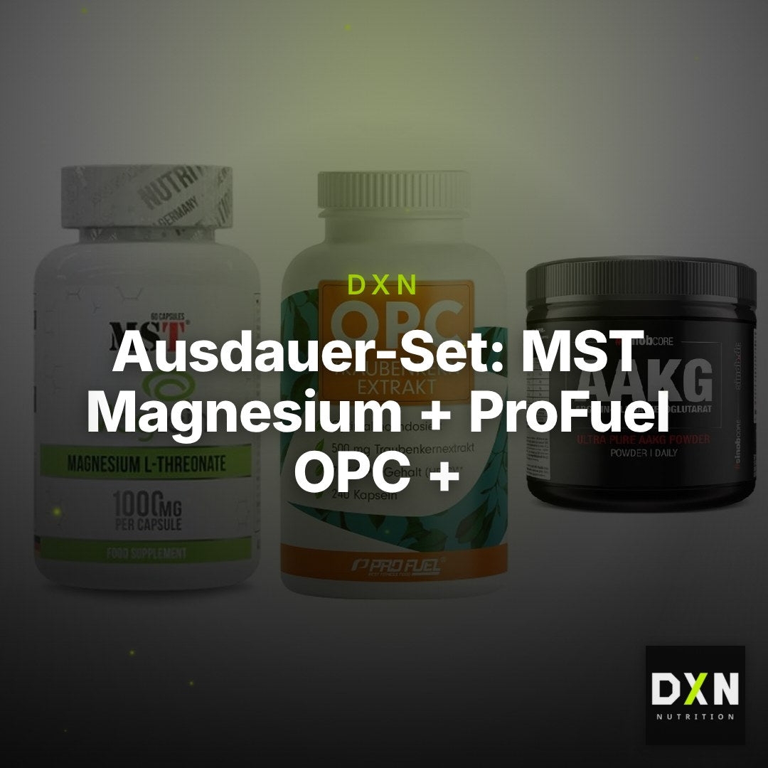 Ausdauer-Set: MST Magnesium + ProFuel OPC + Sinob Core – Clean Showcase Plus