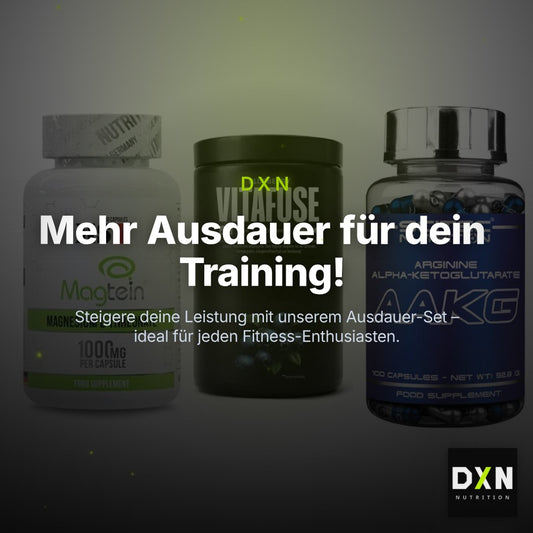 Ausdauer-Set: MST Magnesium + Big Zone Vitafus + Scitec AAKG – Clean Showcase Plus