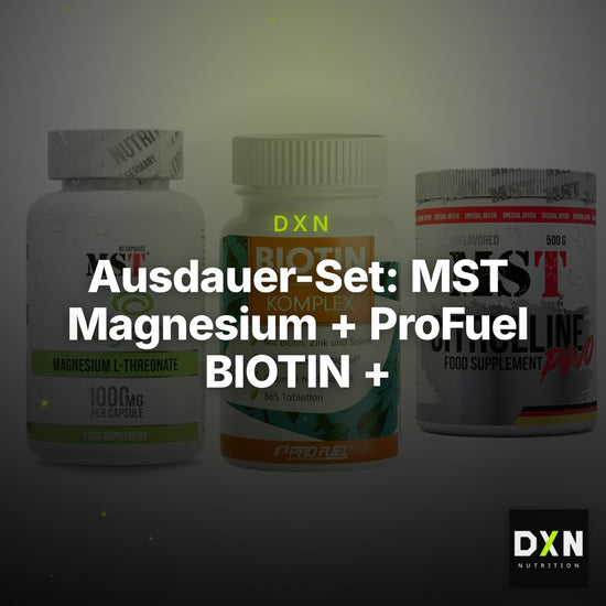 Ausdauer-Set: MST Magnesium + ProFuel BIOTIN + MST Citrulline – Clean Showcase Plus