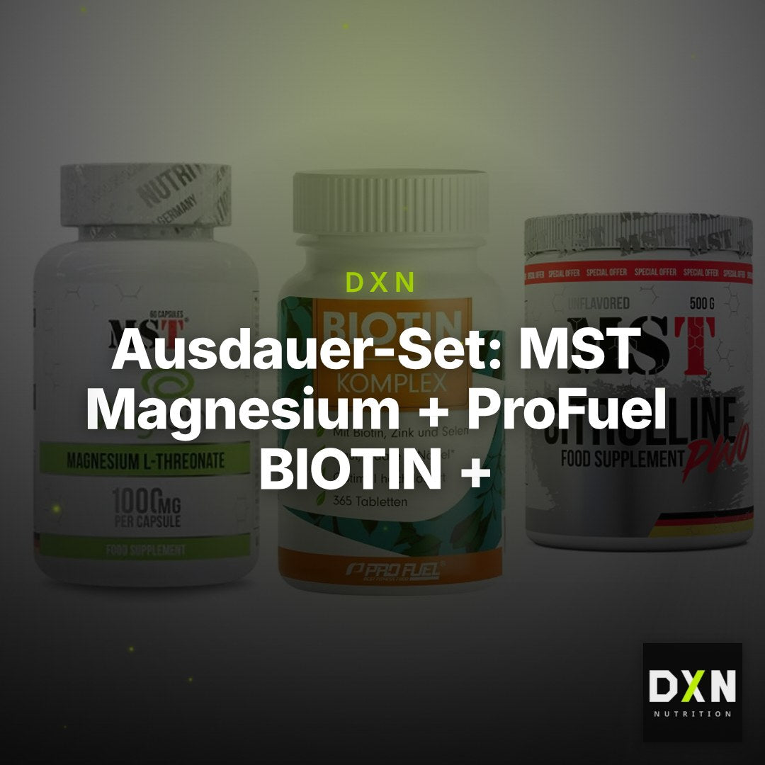Ausdauer-Set: MST Magnesium + ProFuel BIOTIN + MST Citrulline – Clean Showcase Plus