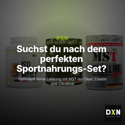 MST Marken-Trio: Iso Clear + Creatin Monohyd + Citrulline – Clean Showcase Plus