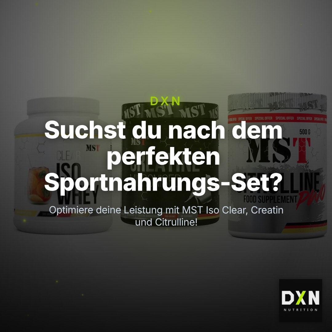 MST Marken-Trio: Iso Clear + Creatin Monohyd + Citrulline – Clean Showcase Plus