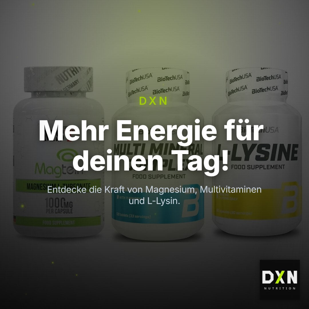 Ausdauer-Set: MST Magnesium + BioTech Multi + BioTech L-Lysine – Clean Showcase Plus