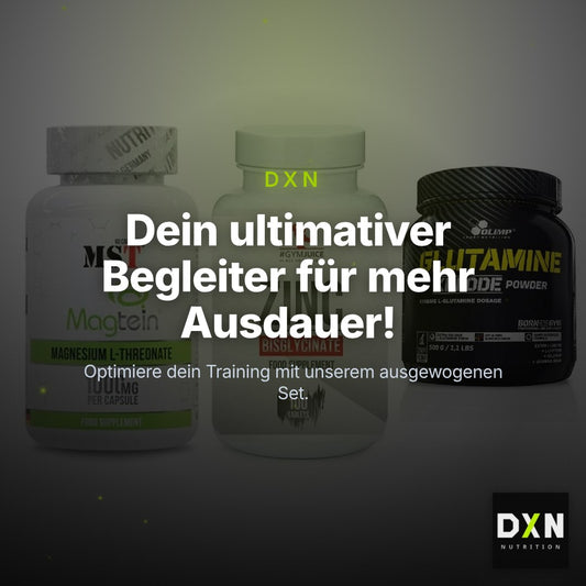 Ausdauer-Set: MST Magnesium + #GYMJUICE ZINC + Olimp L-Glutamin – Clean Showcase Plus