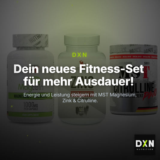 Ausdauer-Set: MST Magnesium + #GYMJUICE ZINC + MST Citrulline – Clean Showcase Plus