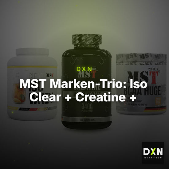 MST Marken-Trio: Iso Clear + Creatine + BCAA Huge 200 – Clean Showcase Plus