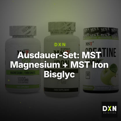 Ausdauer-Set: MST Magnesium + MST Iron Bisglyc + MST Creatine – Clean Showcase Plus