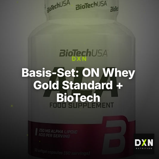 Basis-Set: ON Whey Gold Standard + BioTech ALA alpha lipoic acid – Clean Showcase Plus