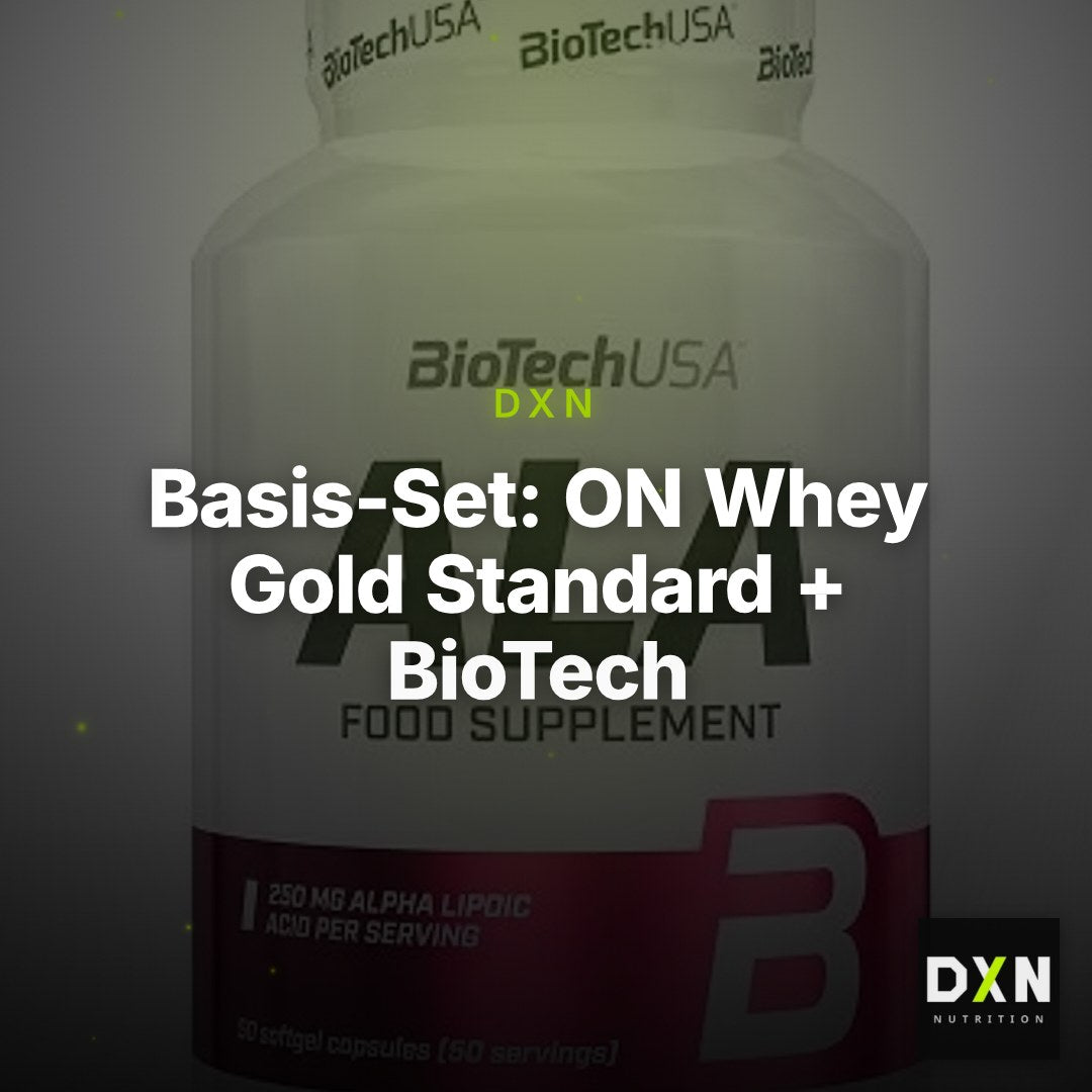 Basis-Set: ON Whey Gold Standard + BioTech ALA alpha lipoic acid – Clean Showcase Plus