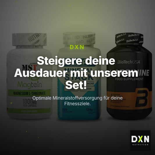Ausdauer-Set: MST Magnesium + INLEAD Mineral + BioTech L-Argini – Clean Showcase Plus