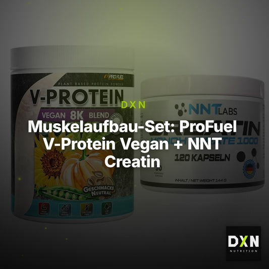 Muskelaufbau-Set: ProFuel V-Protein Vegan + NNT Creatin 1000 mg – Clean Showcase Plus