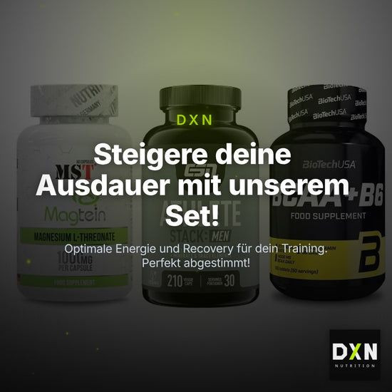 Ausdauer-Set: MST Magnesium + ESN Athlete + BioTech BCAA+B6 – Clean Showcase Plus