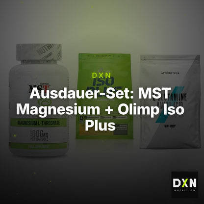 Ausdauer-Set: MST Magnesium + Olimp Iso Plus + MyProtein – Clean Showcase Plus