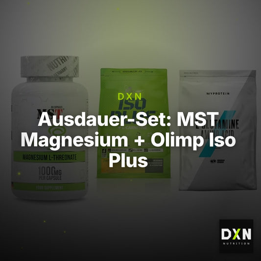 Ausdauer-Set: MST Magnesium + Olimp Iso Plus + MyProtein – Clean Showcase Plus