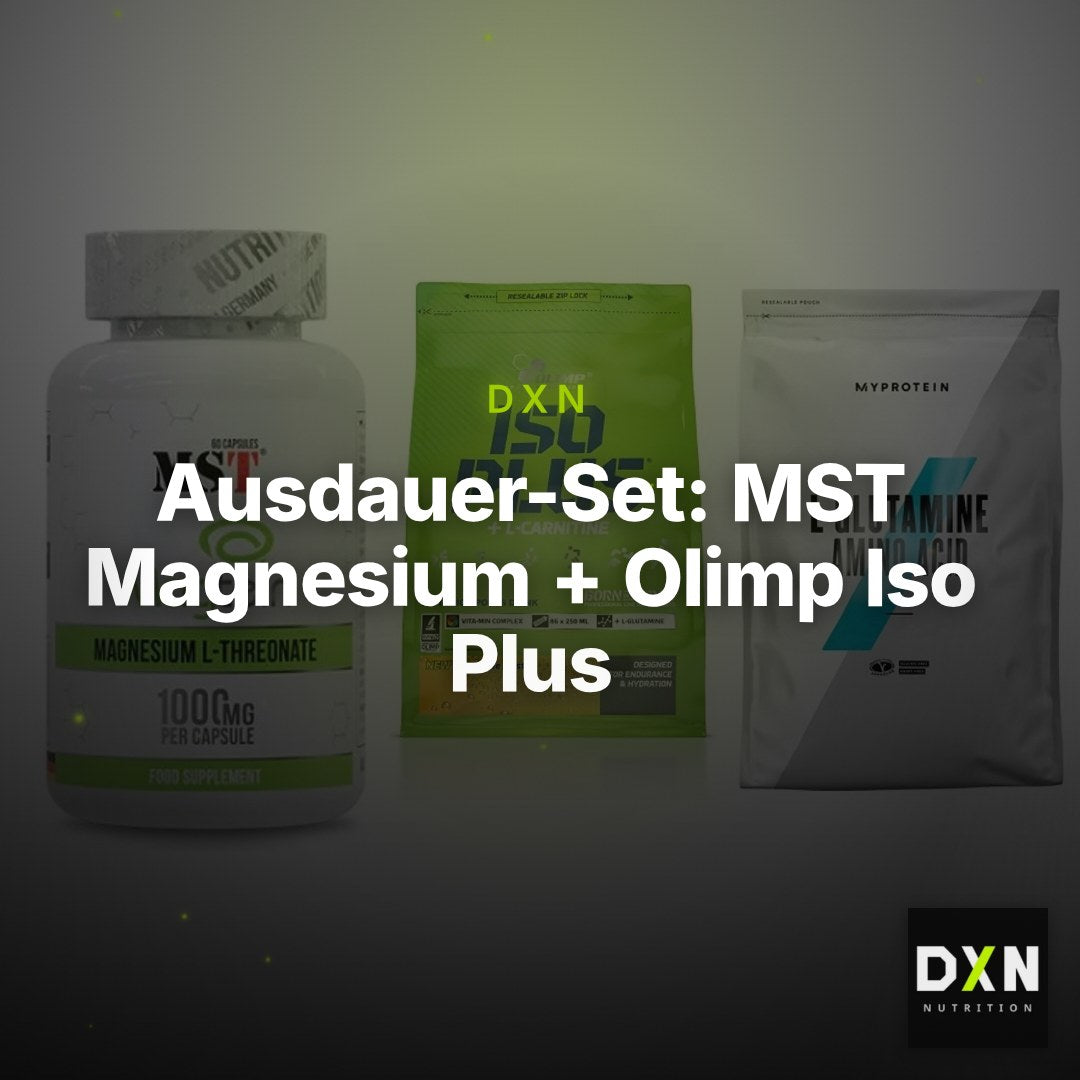 Ausdauer-Set: MST Magnesium + Olimp Iso Plus + MyProtein – Clean Showcase Plus