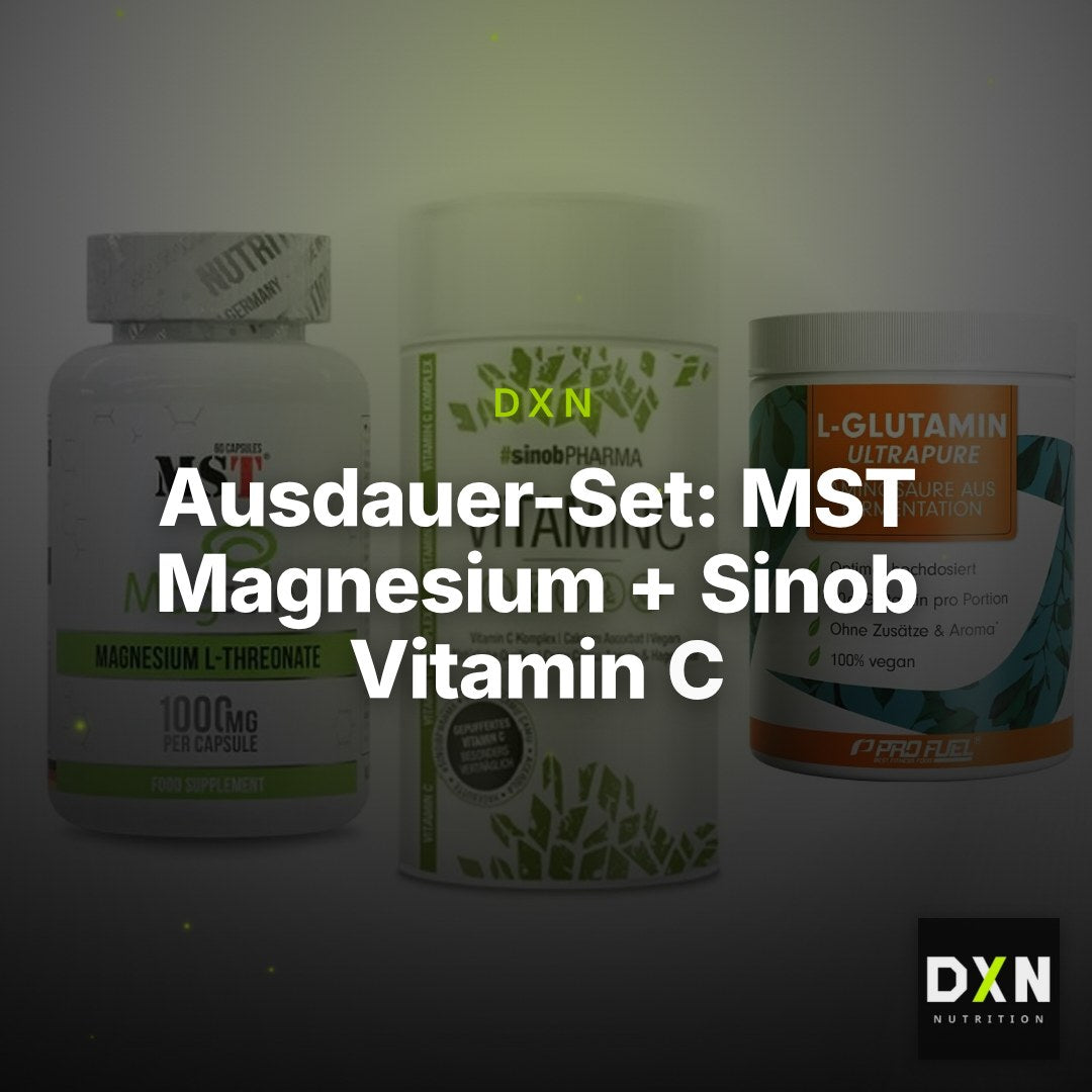 Ausdauer-Set: MST Magnesium + Sinob Vitamin C + ProFuel Glutamin – Clean Showcase Plus