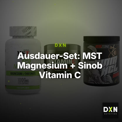 Ausdauer-Set: MST Magnesium + Sinob Vitamin C + Big Zone Arginin – Clean Showcase Plus