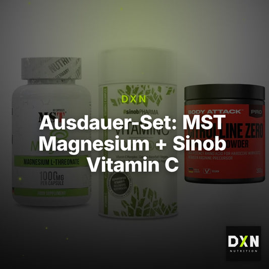 Ausdauer-Set: MST Magnesium + Sinob Vitamin C + Body Attack 100 – Clean Showcase Plus