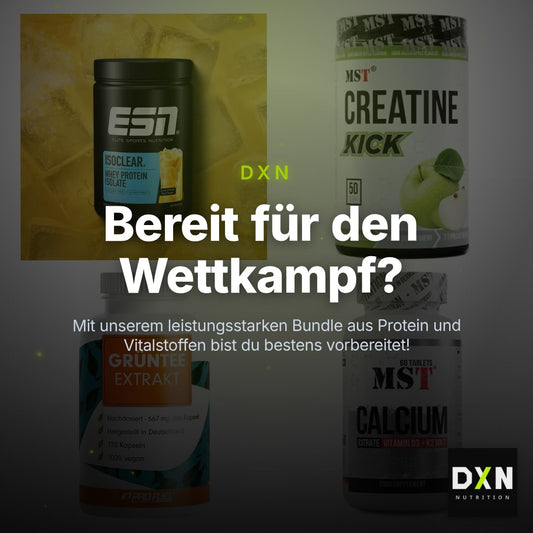 Wettkampfvorbereitung: ESN ISOCLEAR + MST Creatine + 2 weitere – Clean Showcase Plus