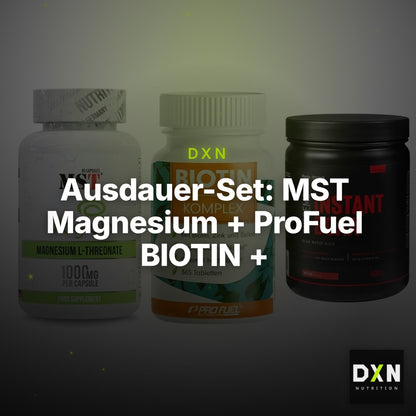 Ausdauer-Set: MST Magnesium + ProFuel BIOTIN + Body Attack – Clean Showcase Plus