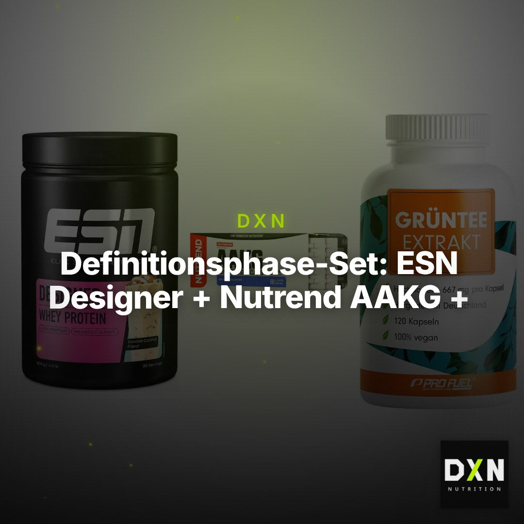 Definitionsphase-Set: ESN Designer + Nutrend AAKG + ProFuel Grünte – Clean Showcase Plus